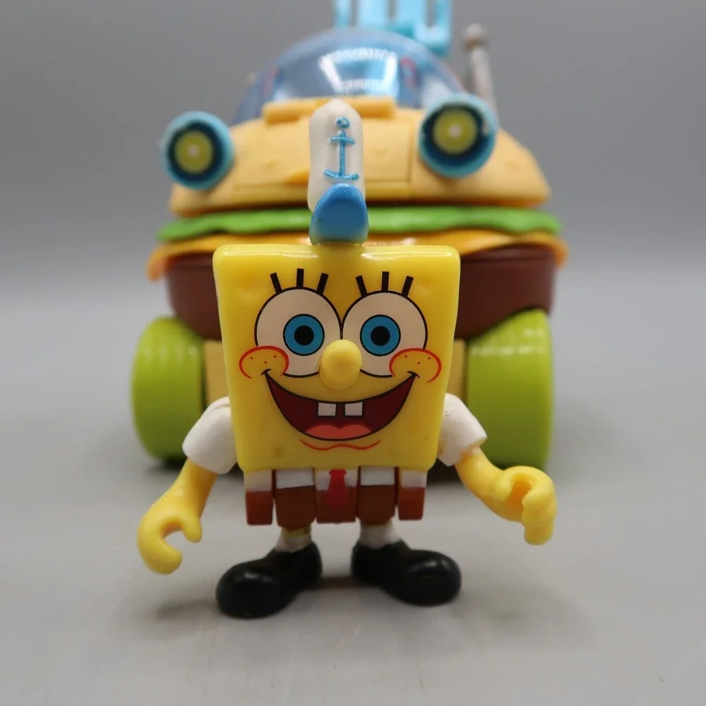 2013 Mattel Spongebob Squarepants Krabby Patty Wagon Hamburger Car & Figure